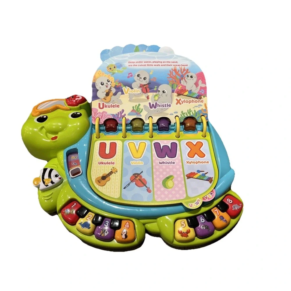 VTech Touch & Teach Sea Turtle Toy Preowned Condition